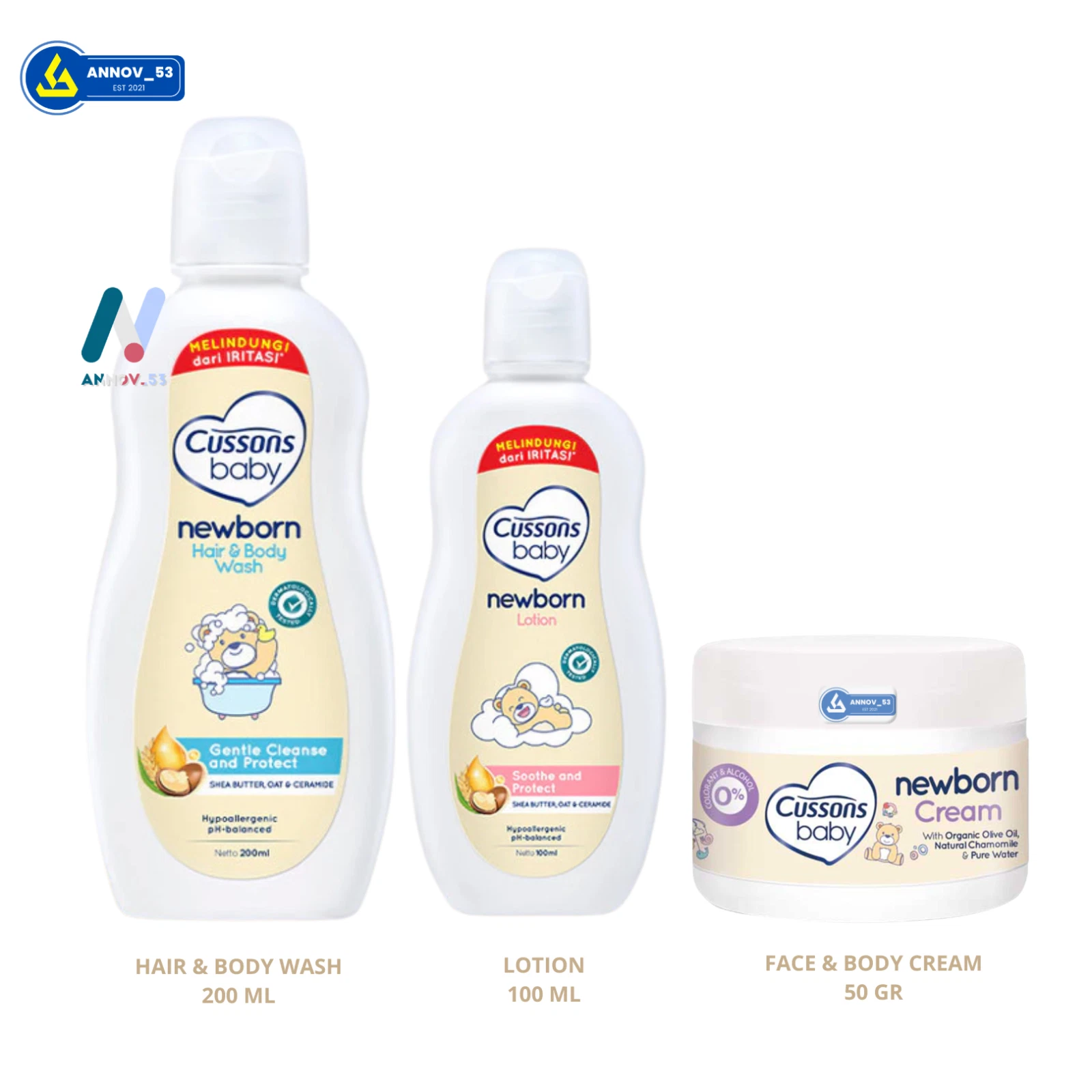 CUSSONS Baby Newborn Hair Body Wash Lotion Face Cream Hypoallergenic Soft Moist
Opens in a new windo