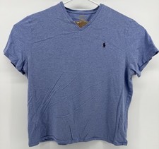 Polo Ralph Lauren Men's V-Neck Short Sleeve T-Shirt Light Blue XXL