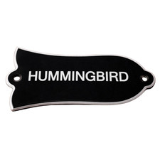 Hummingbird Truss Rod Cover Black 2-Hole Fits Gibson Les Paul Guitars