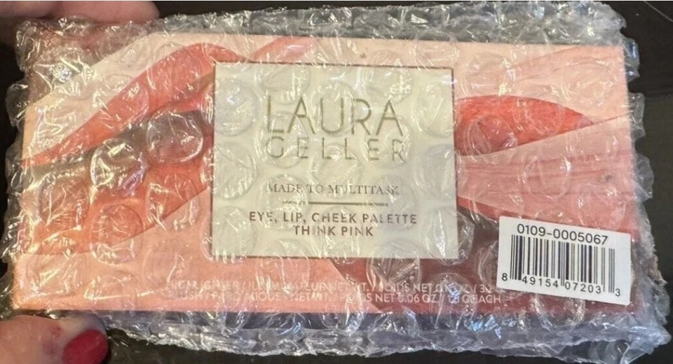 Laura Geller Made to Multitask Eye Lip Cheek Palette THINK PINK RTL $28 - Image 2 of 3
