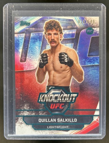 2026 Topps Knockout UFC Quillan Salkilld RC Teal Rookie #/149