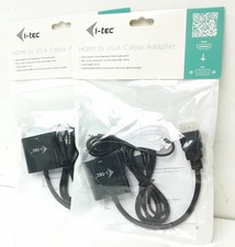 i-Tec HDMI to VGA Cable Adapter HDMI2VGAADA  - Job Lot x2