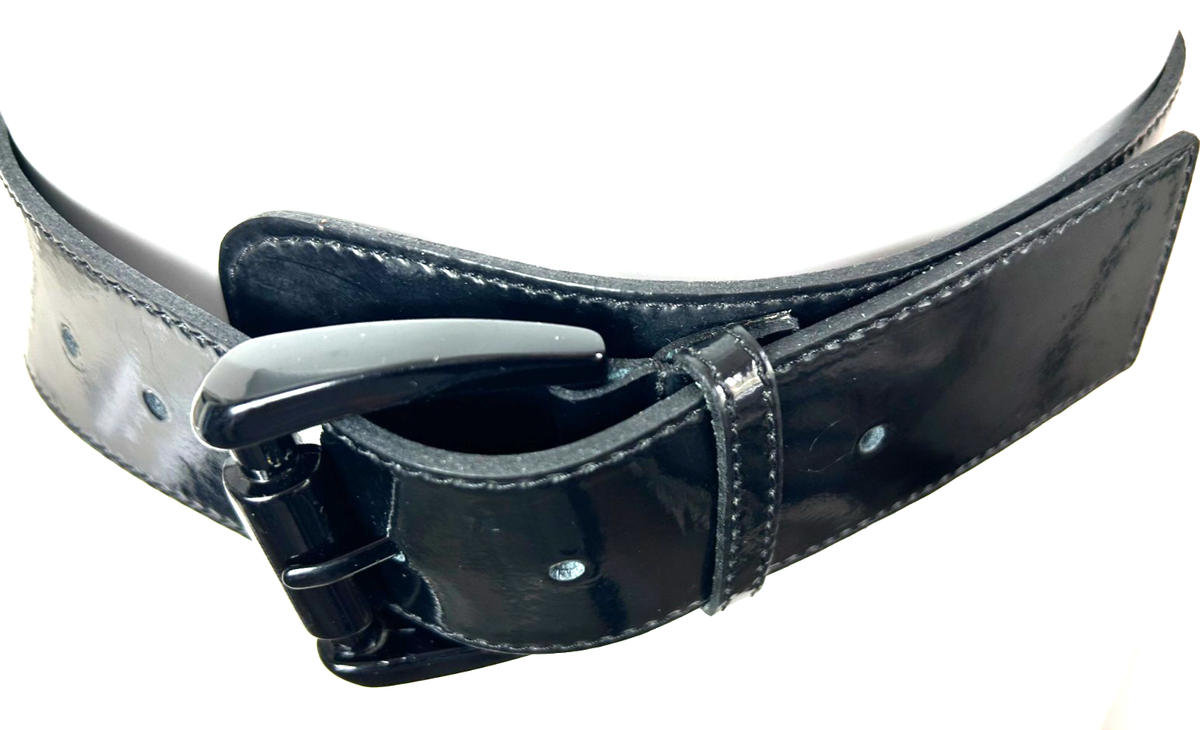 Burberry London Black Leather Belt Size 2 – Slim Minimal Classic BURBERRY Size 2 Black Leather Skinny Belt – Sui Generis  main image 3