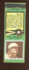 1934 Diamond Matchbooks U1 Baseball #146 Fritz R. Ostermueller VG/EX *e1