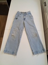 Vintage JNCO Woody 1142 Jeans Youth 10 23" x 23.5" Baggy Distressed Wide Leg USA