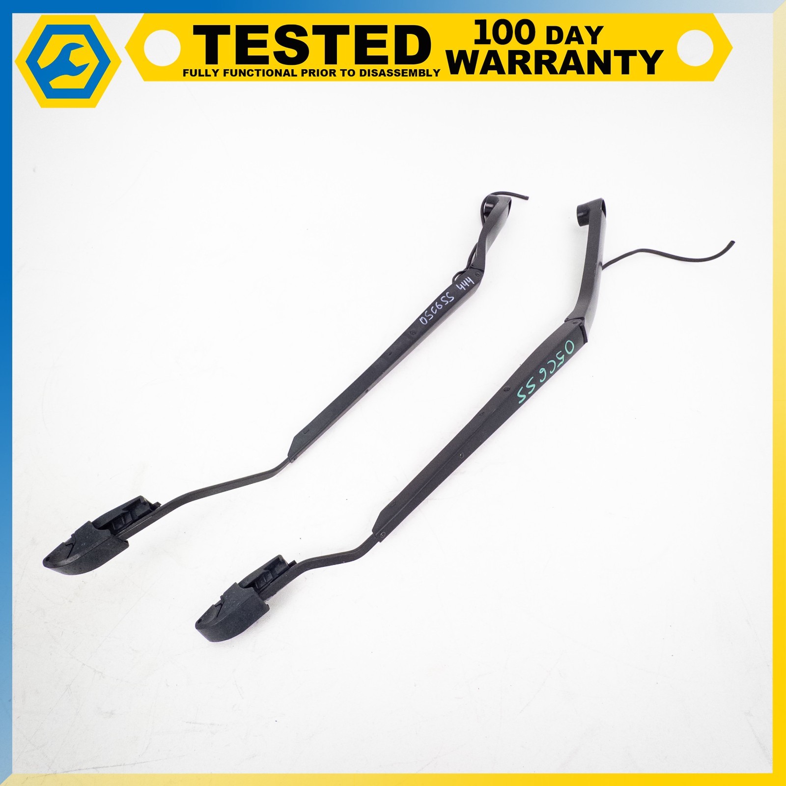 05-13 CHEVROLET CORVETTE C6 FRONT LEFT & RIGHT WINDSHIELD WIPER ARM BLADE OEM
