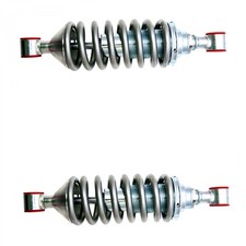 Quality Street Rod Rear Coil Over Shock Set W 350lb Pound Springs Black Coated