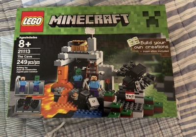 NEW Sealed - LEGO Minecraft: The Cave (21113) - Steve Zombie & Spider