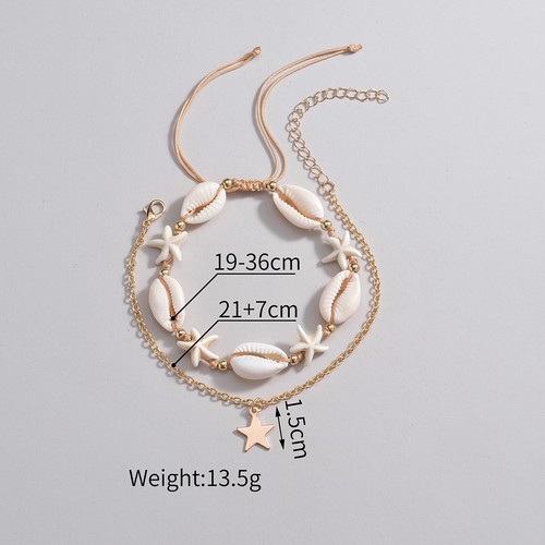 Bracelet Vintage DAM étoile De Mer – Années 80, Doré, Occasion