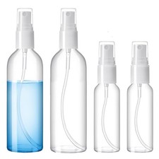 Transparent Spray Bottle Refillable Travel Forcosmetic Mist Empty 5ml - 300ml