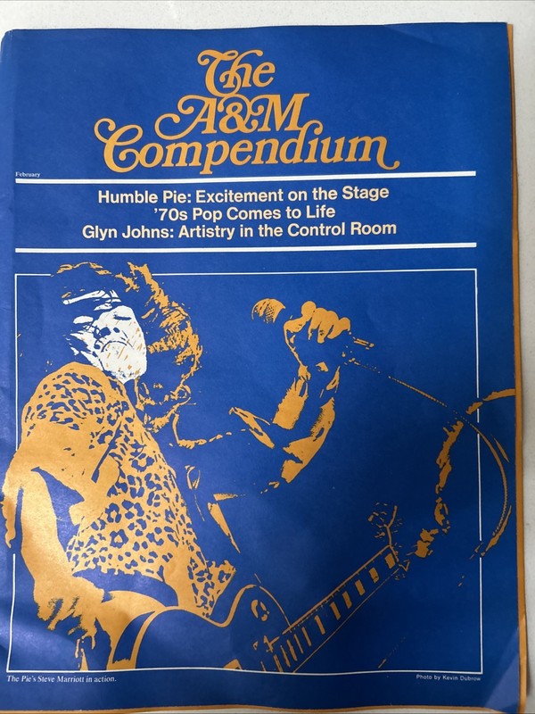 The A&M Compendium Humble Pie Glyn Johns Phil Ochs 70s Magazine
