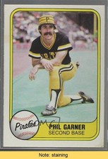 1981 Fleer Phil Garner #364 READ 0ma