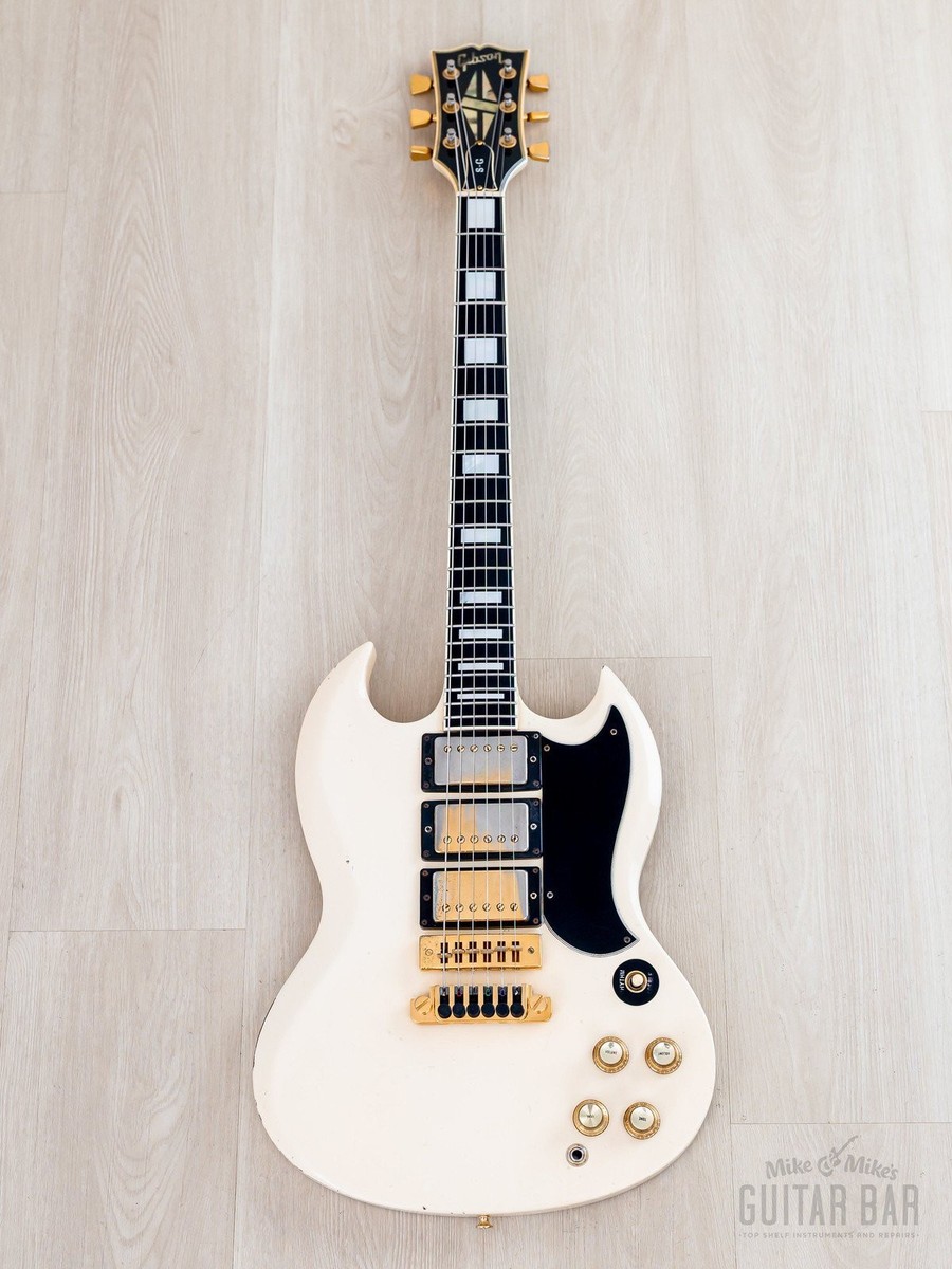 1978 Gibson SG Custom 3-Pickup Vintage Guitar Alpine White w/ T