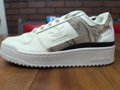 Adidas Forum Bold W White Black Snakeskin Print HQ1985 Womens Sneakers Shoes 8.5