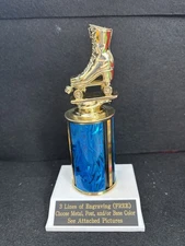 3 1/2” Roller Skater Trophy With 3” Post. (Please See All Photos)