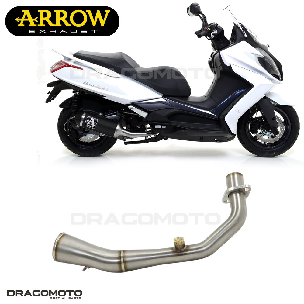 Collecteur ARROW RC KYMCO DOWNTOWN 125I 2011 2012 libérant la puissance et la sonorité du moteur