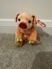  Tagged Retired Zodiac Ty Beanie Baby Pig Good Condition 