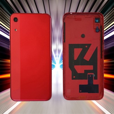 Akkudeckel für Huawei Honor 8A Backcover Akkufachdeckel Rot +Kameraglas