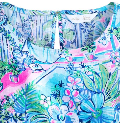 Disney Lilly Pulitzer Cinderella Jocelyn Tiered Dress Ladies Size M NWT - Picture 4 of 5