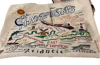The Hamptons Placemat Fabric Catstudio Sag Harbor Atlantic Montauk