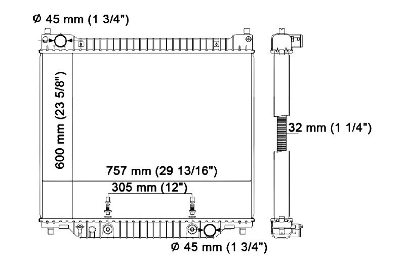 For Ford E-250 2004-2014 Reach Cooling 41-2977 Engine Coolant Radiator Foto 4 de 4