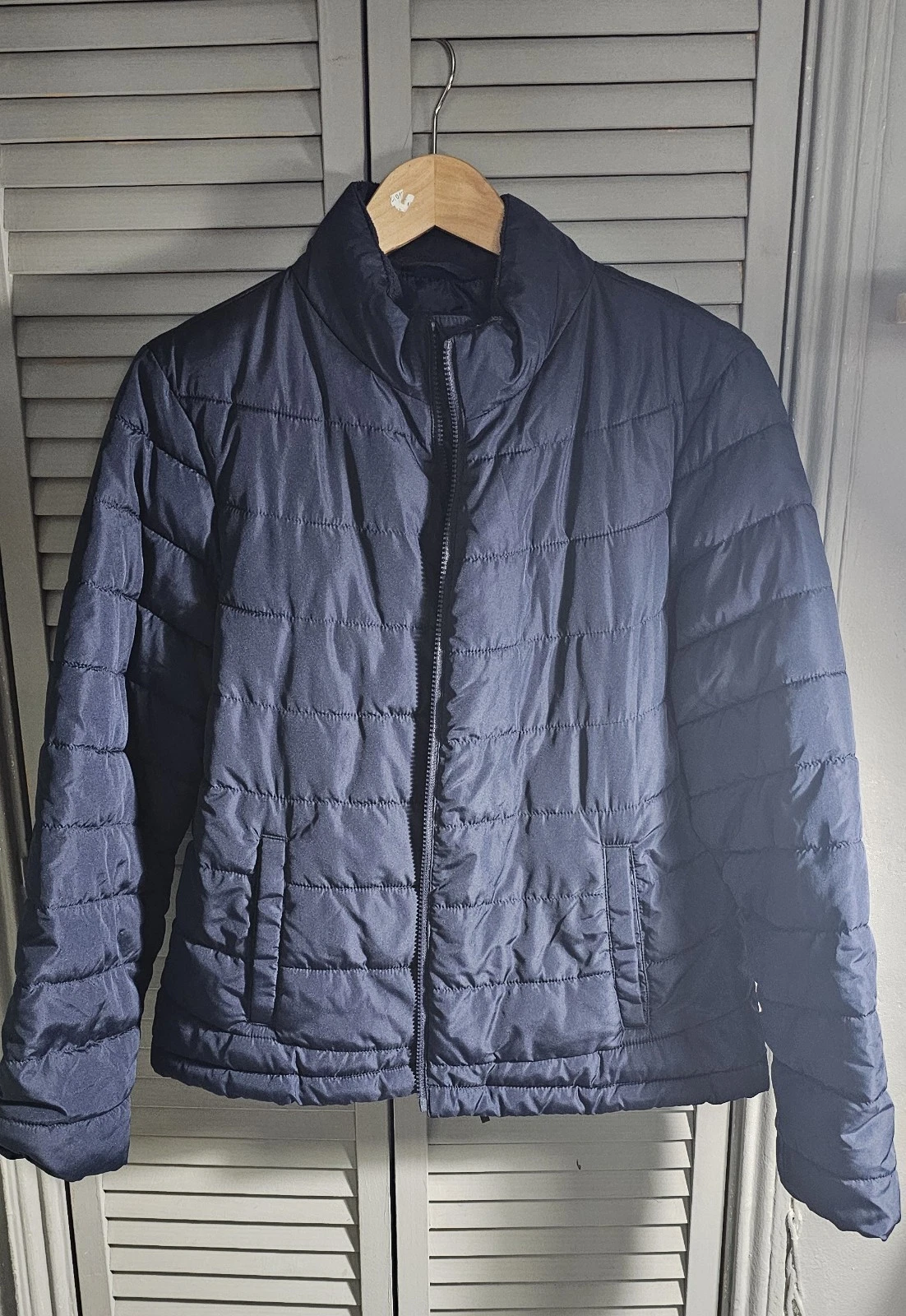 GAP ColdControl Puffer Jacket Quilted Lightweight Blue Large