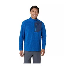Eddie Bauer Cloud Quarter Zip Pullover Royal Blue NEW Anti Pill Men's Size 2XL
