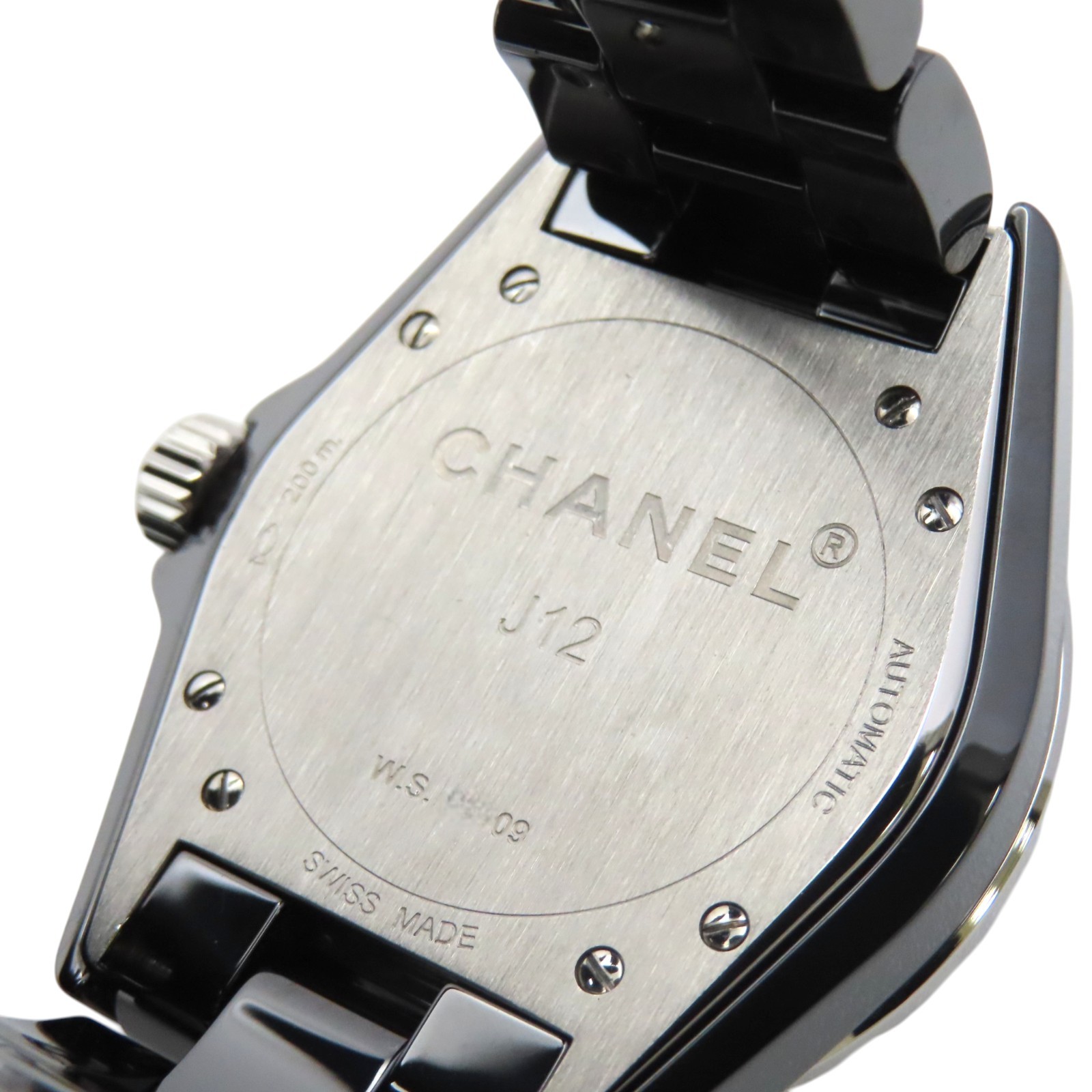 CHANEL J12 Diamond Watch Black Ceramic Stainless Steel 38mm H1626 image 5