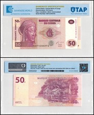 Congo Democratic Republic 50 Francs, 2013, P-97Aa.1, UNC, Authenticated