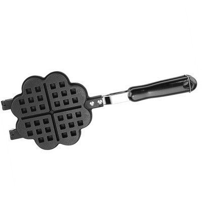 Heart Shape Household Kitchen Gas Non Stick Waffle Maker Pan Mould Press BAK