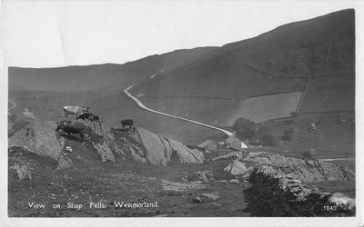 POSTKARTE - LAKE DISTRICT - WESTMORELAND - BLICK AUF SHAP FELLS - ATKINSON