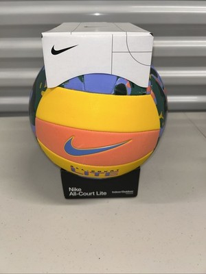  NEW Nike All Court Volleyball Ball Indoor Outdoor Black Raspberry/Green Frost