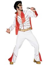 King of Rock'n'Roll Kostüm - Werde zum Las Vegas-Elvis der 70er Jahre! Größe: 54