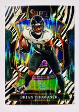 BRIAN THOMAS JR💎RC/SSP💎2025 Select Concourse #30 ZEBRA SHOCK Prizm💎NM/B