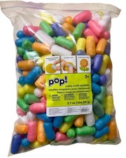 POP Crazy Craft Noodles   Set of 2 Bags 3.7oz each Multi Color NEW Kids Craft