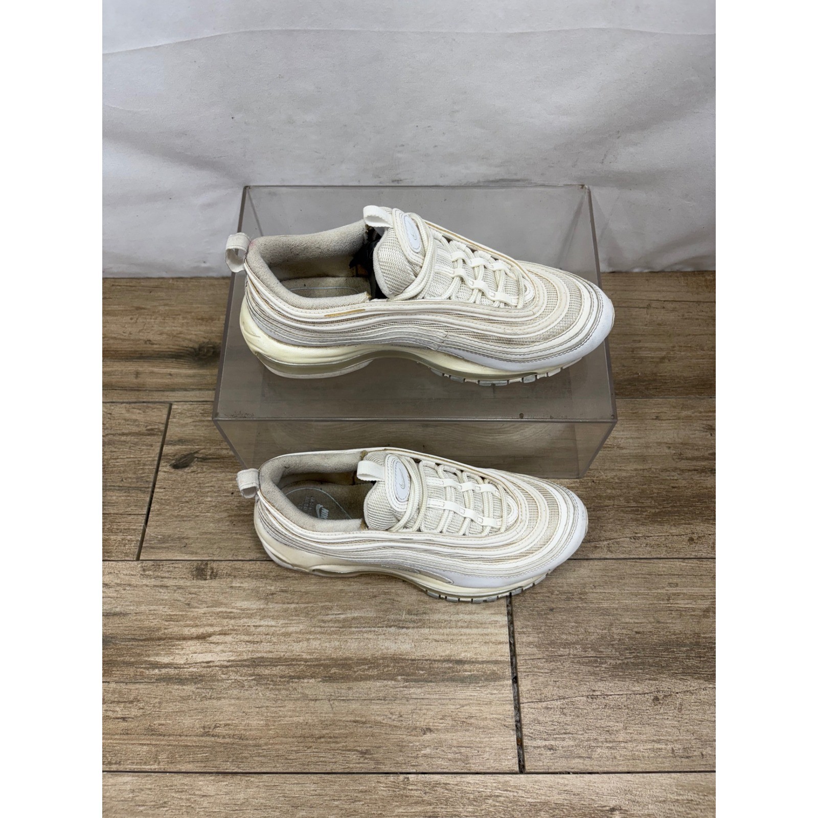 Nike Air Max 97 White Athletic Running Shoes Cushioned Women's Size 6.5 thumbnail 10