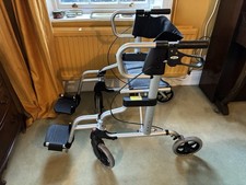 Drive Lightweight Folding 4Wheel Rollator Mobility Walker with Seat + footrests