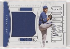2020 Panini National Treasures Rookie Colossal Materials 15/99 Anthony Kay 9su
