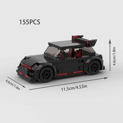Brick Car Mini Cooper S JCW MOC Sammlerauto Modell für Erwachsene & Kinder