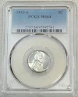 1943-S Lincoln Wartime Steel Cent PCGS MS64 Very Bright Super Luster PQ #E247Z