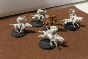 Warg Riders x5 Lord of the Rings Goblin NIB OOP Metal