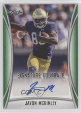 2021 Leaf Signature Green Javon McKinley #BA-JMK Auto 0q1p