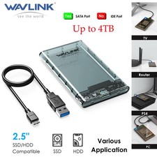 LOT 2.5" SATA USB 3.0 Hard Drive Disk HDD SSD Enclosure External Hard Drive Case