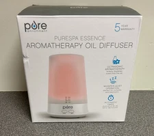 Pure Spa Essence Aromatherapy Oil Diffuser Auto Timer LED Mood Colors Light NEW