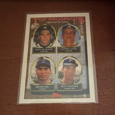 Topps 1993 Top Prospects Shortstops #529 Chipper Jones 