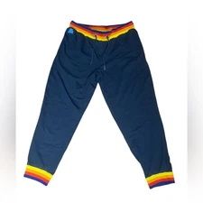 Aldi Gear Joggers L Rainbow Activewear Drawstring Waist Tapered Grocery