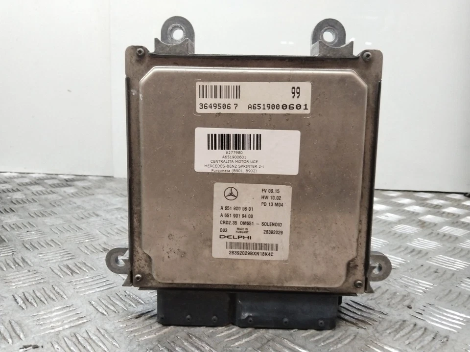 A651900601 CENTRALINA MOTORE / 6277980 PER MERCEDES-BENZ SPRINTER 2-T FURGONETA - Immagine 2 di 4