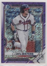 2021 Bowman Chrome Prospects Purple Shimmer Refractor 239/250 Drew Waters 0a17