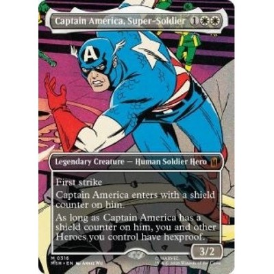 CAPTAIN AMERICA, SUPER-SOLDIER (BORDERLESS) (316) Marvel Super