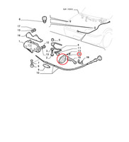 Halterung Abdeckung Raum Motor Fiat Seicento Original 46516255